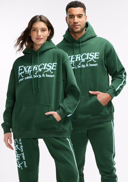 Exercise Your Mind, Body & Heart Oversized Hoodie
