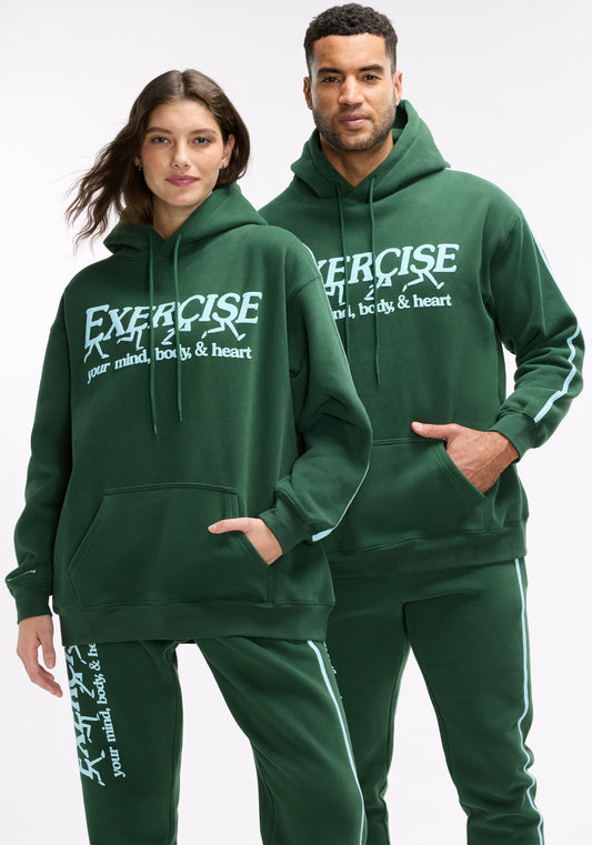 Exercise Your Mind, Body & Heart Oversized Hoodie