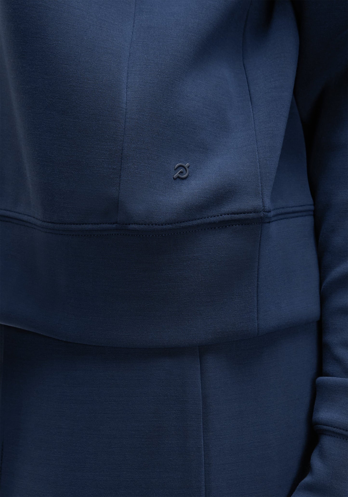 Washed Interlock Pintuck Crewneck