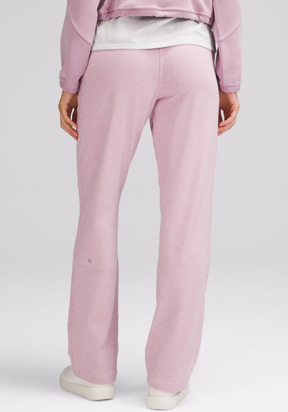 Soft Jersey Straight-Leg Mid-Rise Pant