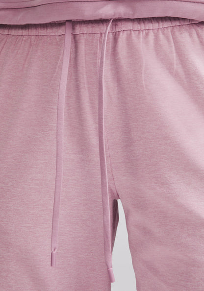 Soft Jersey Straight-Leg Mid-Rise Pant