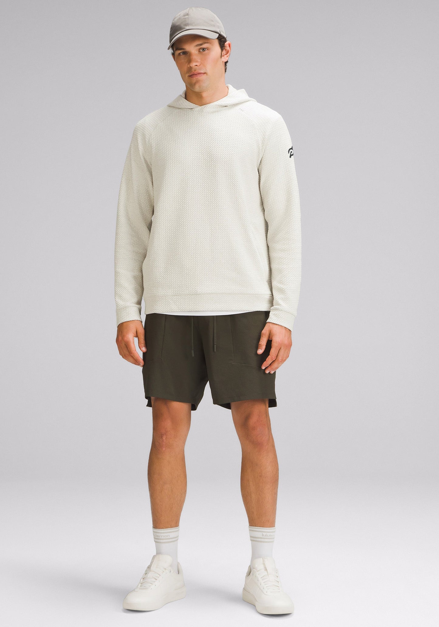 Textured Double-Knit Cotton Hoodie