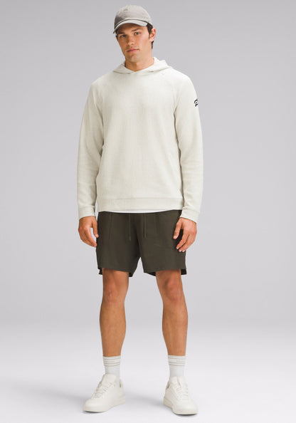 Textured Double-Knit Cotton Hoodie