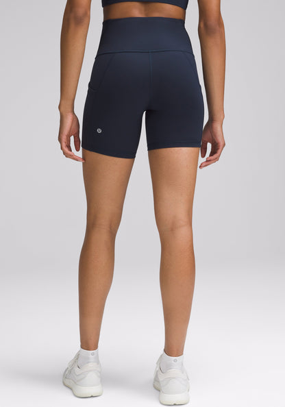 Wunder Train High-Rise Short with Pockets 6"